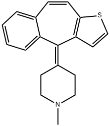 10-Deoxo-9,10-dehydro Ketotifen Struktur