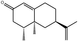 4,4a,5,6,7,8-ヘキサヒドロ-4β,4aβ-ジメチル-6α-(1-メチレンエチル)ナフタレン-2(3H)-オン 化学構造式