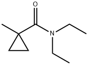 Cyclopropanecarboxamide, N,N-diethyl-1-methyl- (9CI) 化学構造式