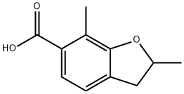 2,3-二氢-2,7-二甲基苯并呋喃-6-甲酸,467427-84-5,结构式