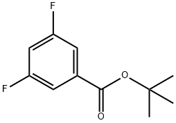 3,5-ジフルオロ安息香酸T-ブチル 化学構造式