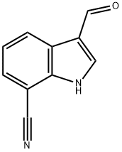 3-formyl-1H-indole-7-carbonitrile Structure