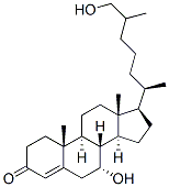 7 alpha,26-dihydroxy-4-cholesten-3-one Structure