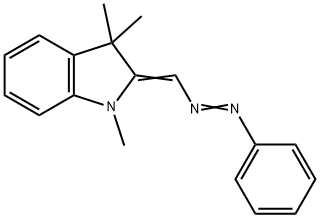 1,3,3-trimethyl-2-[(phenylazo)methylene]indoline 结构式