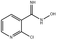 2-クロロ-N'-ヒドロキシ-3-ピリジンカルボキシイミドアミド 化学構造式