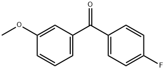 4-FLUORO-3'-METHOXYBENZOPHENONE Structure