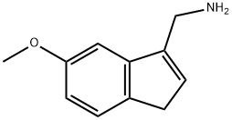 1H-Indene-3-methanamine,5-methoxy-(9CI) 化学構造式