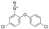 5-chloro-2-(4-chlorophenoxy)benzenediazonium 结构式