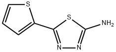 5-(噻吩-2-基)-1,3,4-噻二唑-2-胺, 4683-00-5, 结构式