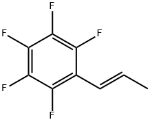 trans-1-(Perfluorophenyl)prop-1-ene, trans-1-(Pentafluorophenyl)prop-1-ene Structure