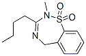 3-Butyl-2,5-dihydro-2-methyl-1,2,4-benzothiadiazepine 1,1-dioxide,46859-31-8,结构式