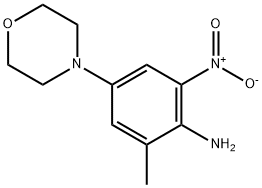 2-甲基4-吗啉-6-硝基苯胺 结构式