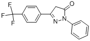 2,4-DIHYDRO-2-PHENYL-5-[4-(TRIFLUOROMETHYL)PHENYL]-3H-PYRAZOL-3-ONE Structure