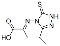 Propanoic acid, 2-[(3-ethyl-1,5-dihydro-5-thioxo-4H-1,2,4-triazol-4-yl)imino]- (9CI),468753-39-1,结构式