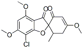 4,4',6-Trimethoxy-6'-methyl-7-chlorospiro[benzofuran-2(3H),1'-[3]cyclohexene]-2',3-dione Struktur