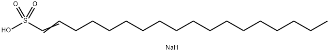 sodium 1-octadecene-1-sulphonate  Structure