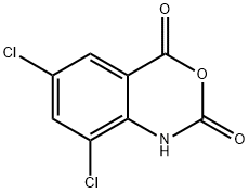 6,8-ジクロロ-2H-3,1-ベンゾオキサジン-2,4(1H)-ジオン 化学構造式