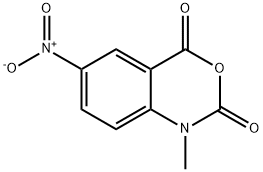 1-メチル-6-ニトロ-2H-3,1-ベンゾオキサジン-2,4(1H)-ジオン 化学構造式