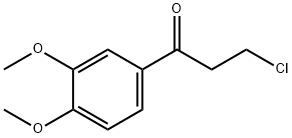 3-CHLORO-1-(3,4-DIMETHOXYPHENYL)PROPAN-1-ONE 化学構造式