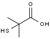 2-メルカプトイソ酪酸 化学構造式