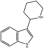 3-(哌啶-2-基)-1H-吲哚 结构式