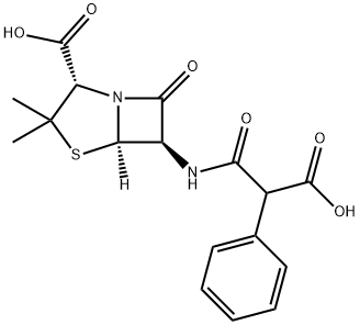 羧苄西林,4697-36-3,结构式