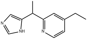 Pyridine, 4-ethyl-2-[1-(1H-imidazol-4-yl)ethyl]- (9CI) 结构式