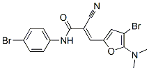 2-Propenamide,  3-[4-bromo-5-(dimethylamino)-2-furanyl]-N-(4-bromophenyl)-2-cyano-|