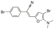 Benzeneacetonitrile,  4-bromo--alpha--[[4-bromo-5-(dimethylamino)-2-furanyl]methylene]- Struktur