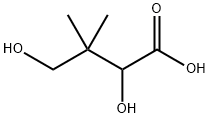 2,4-ジヒドロキシ-3,3-ジメチル酪酸 化学構造式