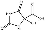 4-Imidazolidinecarboxylic acid, 4-hydroxy-2,5-dioxo- Structure