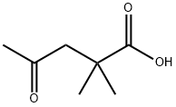 2,2-ジメチル-4-オキソペンタン酸 化学構造式