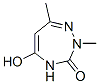 3H-1,2,4-Triazepin-3-one, 2,4-dihydro-5-hydroxy-2,7-dimethyl- (9CI),470461-25-7,结构式