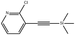2-CHLORO-3-TRIMETHYLSILANYLETHYNYL-PYRIDINE Structure