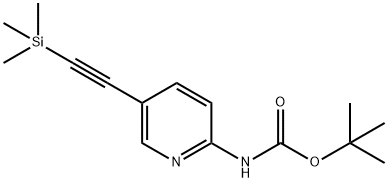 (5-三甲基硅乙炔基吡啶-2-基)-氨基甲酸叔丁酯, 470463-41-3, 结构式