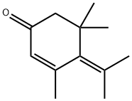 3,5,5-Trimethyl-4-(1-methylethylidene)-2-cyclohexen-1-one,4705-09-3,结构式