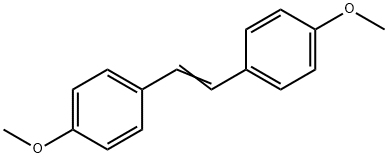 1,2-ビス(4-メトキシフェニル)エテン 化学構造式