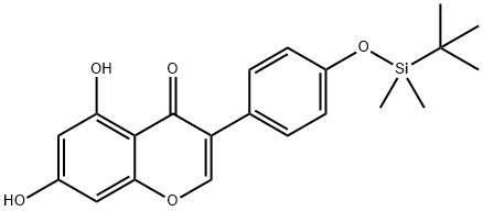 4'-O-tert-ButyldiMethylsilyl Genistein Struktur