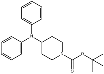TERT-BUTYL 4-(DIPHENYLAMINO)PIPERIDINE-1-CARBOXYLATE 结构式