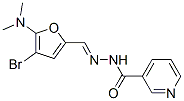 3-Pyridinecarboxylic  acid,  [[4-bromo-5-(dimethylamino)-2-furanyl]methylene]hydrazide  (9CI) Structure