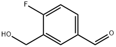 Benzaldehyde, 4-fluoro-3-(hydroxymethyl)- (9CI) Structure