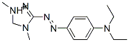 3-[[4-(diethylamino)phenyl]azo]-1,4-dimethyl-1H-1,2,4-triazolium Struktur