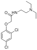 2-(2,4-Dichlorophenoxy)-N-(2-(diethylamino)ethyl)acetamide 化学構造式