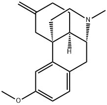 3-メトキシ-17-メチル-6-メチレンモルフィナン 化学構造式