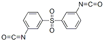 1-isocyanato-3-(3-isocyanatophenyl)sulfonyl-benzene Structure