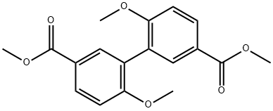 6,6'-Dimethoxybiphenyl-3,3'-dicarboxylic acid dimethyl ester,4712-73-6,结构式