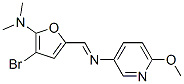 3-Pyridinamine,  N-[[4-bromo-5-(dimethylamino)-2-furanyl]methylene]-6-methoxy-|