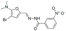 벤조산,3-니트로-,[[4-브로모-5-(디메틸아미노)-2-푸라닐]메틸렌]히드라지드(9CI)