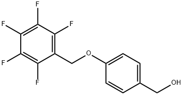 4-(ペンタフルオロベンジルオキシ)ベンジルアルコール 化学構造式