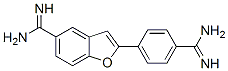 2-(4-amidinophenyl)-1-benzofuran-5-carboxamidine 化学構造式